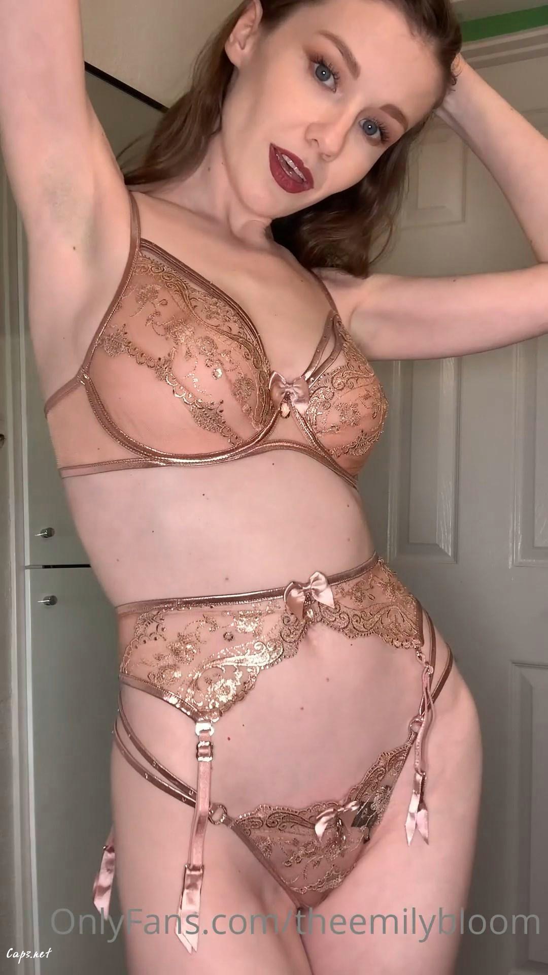 Emily Bloom Nude Lingerie 007 ohfree.net  - Emily Bloom Nude Lingerie Try-On Strip OnlyFans Video Leaked